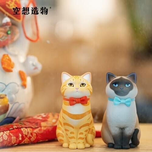 Trendy Kid Doll sitting cat fantasy creation birthday gift computer desktop decoration Kawaii Toy Blind Random Box