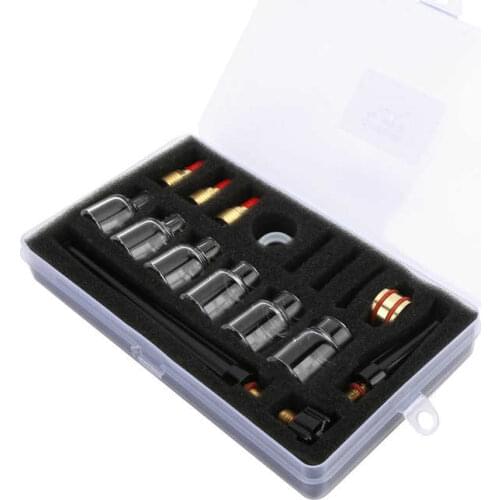 Soldering tip copper Soldering iron tip Welding Torch Accessories Kit Glass Cup Nozzle Tungsten Clamp for WP9/20 Argon Welder