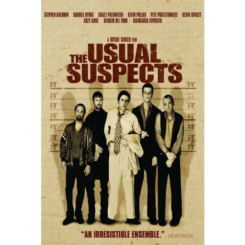 THE USUAL SUSPECTS Classic Vintage Action Movie Art Silk Poster Print 24x36inch