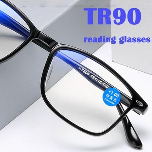 New Anti Blue Light Reading Glasses Men Women Clear Ultralight Business Computer Optical Hyperopia Glasses Anti-glare gafas Tr90