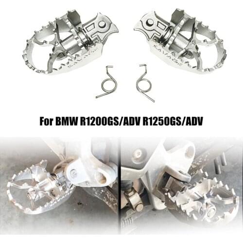 Stainless Steel Foot Pegs FootRest Footpegs Foot rest For BMW R1250GS R1200GS Adv Lc R1250 R1200 GS adventure R1150GS 2013-2021