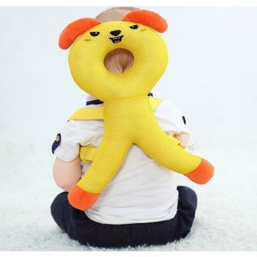 Toddler Baby Head Protector Pad Cute Cartoon Animal Shape Soft Breathable Drop Resistance Pillow Walking Anti-Fall Pillow