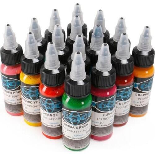 Artist Professional Tattoo Dye Ink Tattoo Equipment Fusion Tattoo Color 16 Color Ordinary Tattoo Ink Tattoo