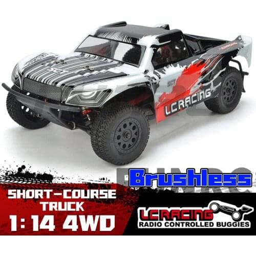 RC Car LC RACING 1:14 4WD 2.4G RTR Brushless EMB-SCH Short-Course Truck Electric Remote Control Car Boy high speed toy car Gifts