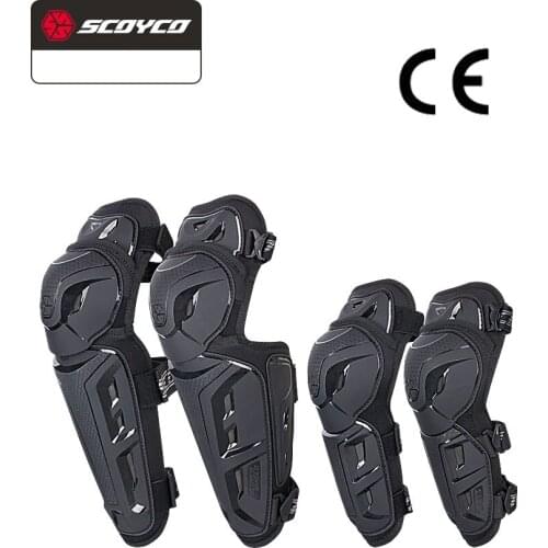 SCOYCO Motorcycle Knee Pads Four seasons Motocross Off-road Knee Guard Protective Gear TPU shell Motorbike Elbow Pads+Knee Pads