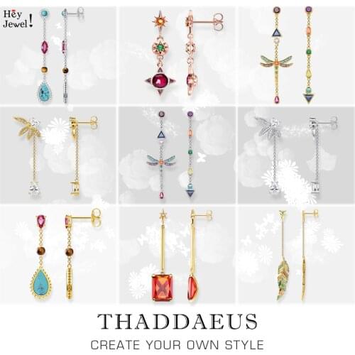 Drop Earrings Colorful Dragonfly,Europe Good Fine Jewelry Bohemia Gift For Women,2021 Summer Brand New Gift 925 Sterling Silver