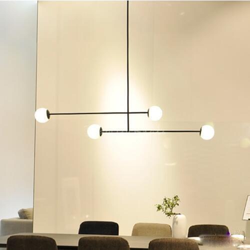 Postmodern Art Line Bedroom Led Pendant Light Creative Geometric Design Dining Room Cafe Kitchen Decro Lamps Fixtures