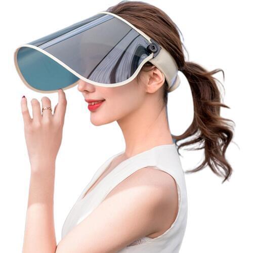 Unisex Casual Summer Hats Women Sun Cap Candy Color Transparent Empty Tops Baseball Caps Plastic PVC Sunshade Hat Visor Caps