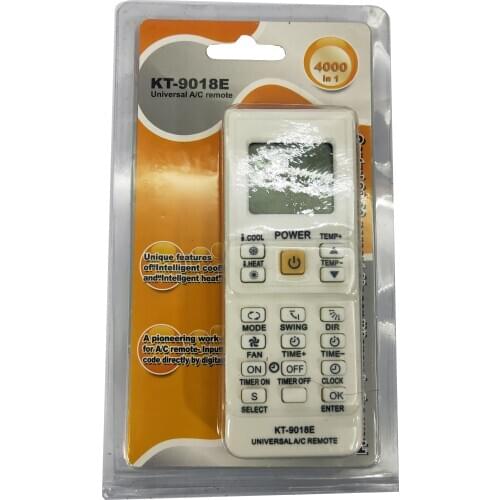 4000 in 1 Universal Air Conditioner Remote Control KT-9018E LCD AC Fernbedienung
