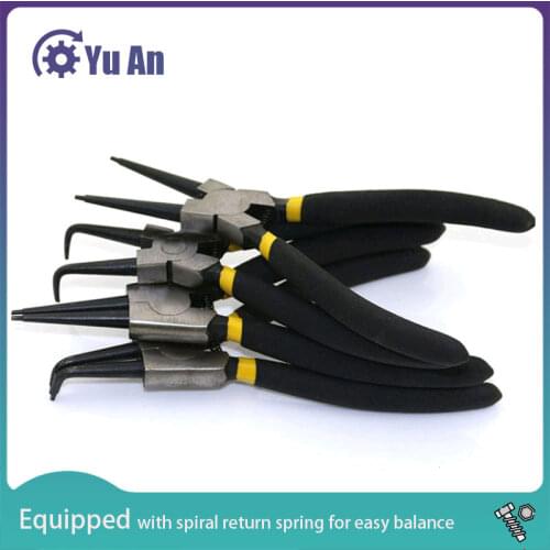 Circlip Plier Snap Ring Plier Spring Pliers Internal External Curved Straight Tip Circlip Snap Ring Plier