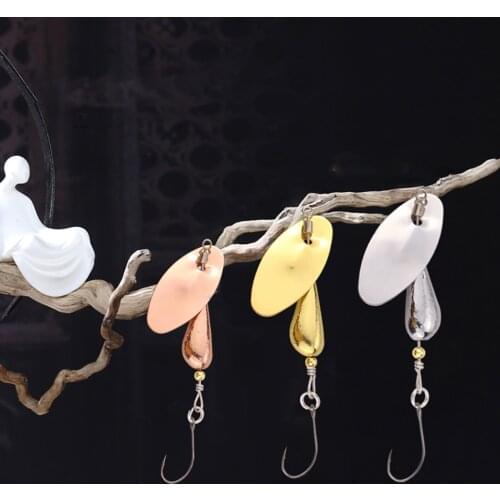 WALK FISH 1PCS Spinner Fishing Lure Metal Rotating Sequins Spoon Fishing Baits Winter Fish Baits Tackle Jiging Fishing Baits