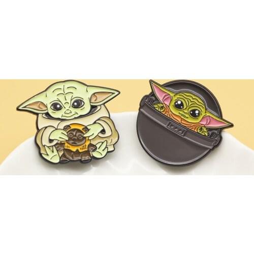 XM-funny Cute cartoon brooch personality creative enamel metal badge denim clothes decoration animation accessories