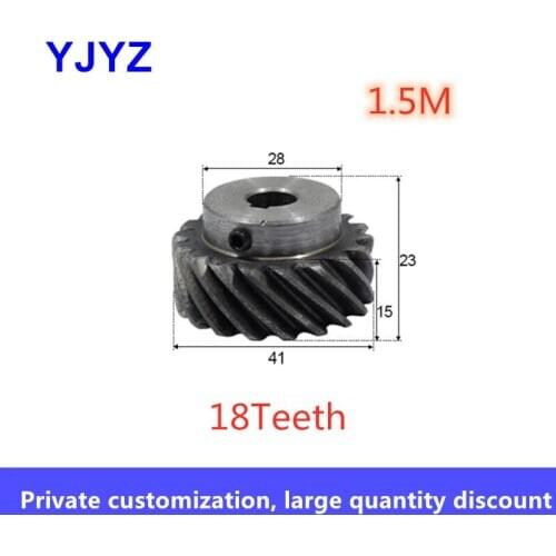 1.5M-18Teeths Inner Hole: 8mm 10mm 12mm 14mm 45 Degree Helical Gear Left-Handed