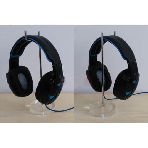 Fashion high quality Acrylic Headphone display Holder Headset Support Jewelry/Wig/Earphone display stand rack 10pcs