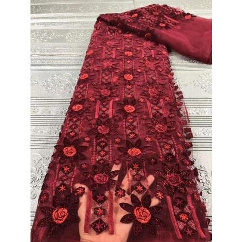 African Lace Fabric High Quality Lace French Nigerian Lace Fabric Suitable for Bridal Wedding Party Dress Sewing RF4757