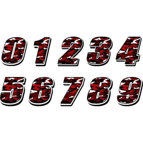 Car goods Racing Number Waterproof decals and Stickers Motocross Auto Sticker Moto Decal