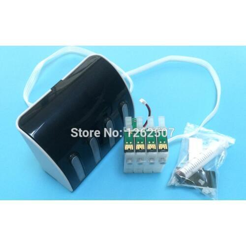 For Epson T2201-T2204 T220XL Ciss ink system For Epson WF-2530 WF-2540 WF-2630 Ciss tank with auto reset chip 4 colors
