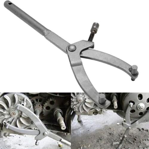 Black Metal Universal Motorcycle Moped Scooter Flywheel Variator Clutch Remove Holder Repair Tool