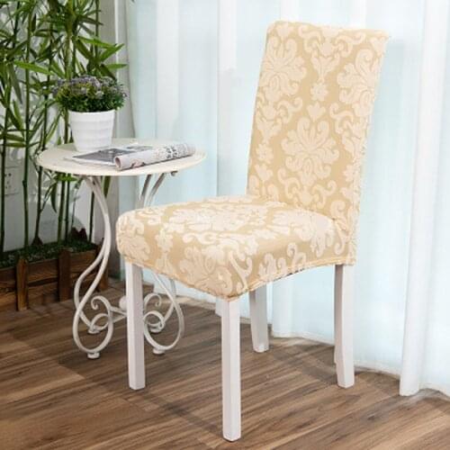 Printed Spandex Chair Covers Stretch Dining Room Seat Cover Elastic Chair Protective Case for Wedding Banquet Home Decor