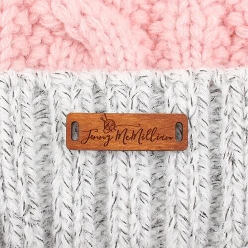 Garment Labels,brand, Wooden labels, personalized tags, knit labels, Custom Name, Handmade, Name Tags,Custom Labels (WD1433)