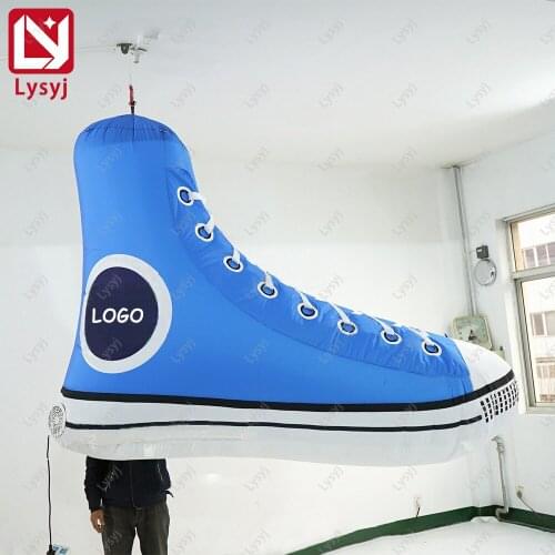Giant Hanging Inflatable Shoes Customize Model for Sport Store Shoes Advertising