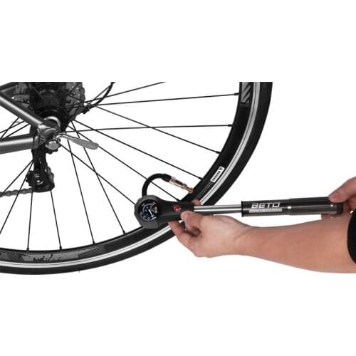 Beto Combo Bicycle Pumps For Tire Shock Fork Hose Bike Pump High Pressure Gauge Road Mtb Cycling Air Inflator Hand Bicycle Pump