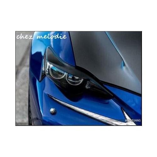 MV TUNING body kit Top quality all real carbon fiber Car front headlight lips brow trims For LEXUS IS200t IS250