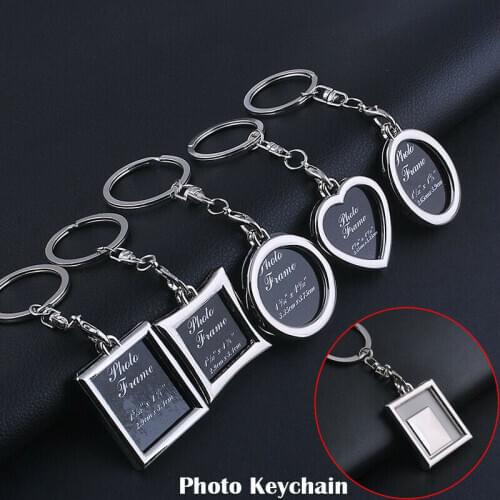 Creative DIY Personalized Custom Keychains Baby Family Lovers Photo Calendar Keyrings Key Chain Rings Holder for Gifts
