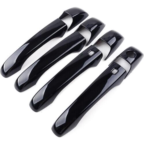 8Pcs Door Handle Cover Plastic Gloss Black Fit for Jeep Grand Cherokee Dodge Durango 2011 2012 2013 2014 2015 2016 2017-2019