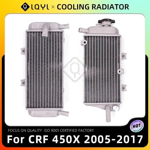 Left Right Radiator Cooler Cooling For HONDA CRF 450X CRF450 X 2005 2006 2007 2008 2009 2010 2011 2012 2013 2014 2015 2016 2017