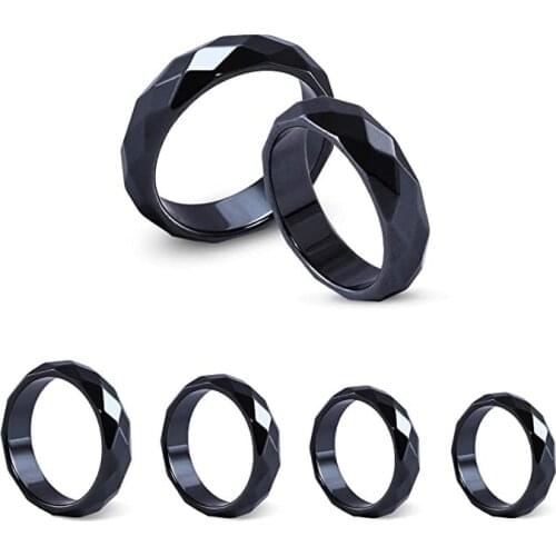 Magnetic Men Female Ring Hematite Rings for Women Men Jewelry