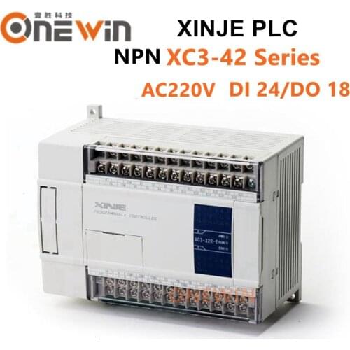 XINJE XC3 Series XINJE XC3-42R/T/RT-E PLC CONTROLLER MODULE AC220V DI 24 DO 18 Transistor new in box