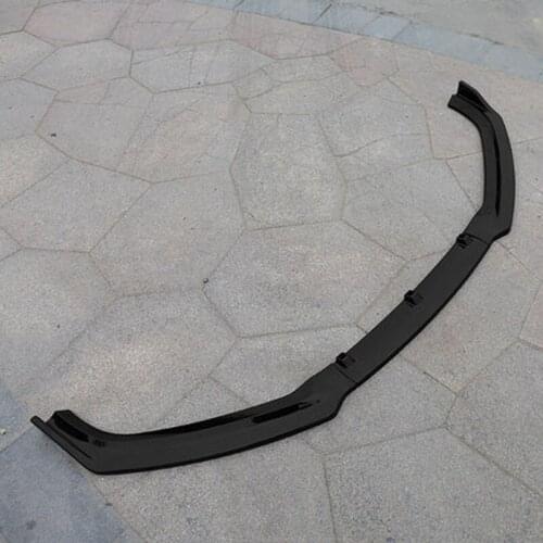 New 3Pcs Carbon Fiber Look/Black Car Front Bumper Splitter Lip Body Kit Spoiler Diffuser Guard For Audi A3 2017-2019 Model