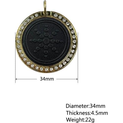 Anti Radiation EMF Protection Quantum Energy Pendant Chain Necklace with Negative Ions Health Jewelry for Women Men