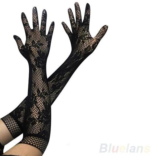 2020 New Women Sexy Stretch Lace Opera Elbow Long Gloves Sunshade Sun Protection Evening Party Prom Gloves Fashion Accessories