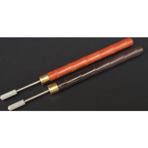 Handmade Sandalwood edge oil pen Brass head While oil artifact Edge tool Leather tools Leather craft