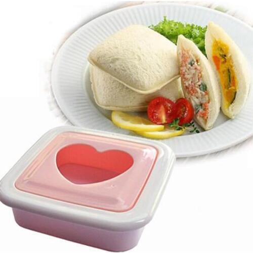 Cute Heart-shaped Sandwich Mold New Year Decoration Tools in Kitchen Portable Toast Maker Molde en forma de corazon de sandwich