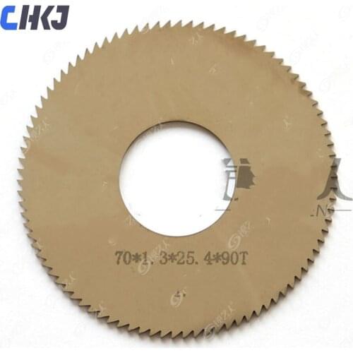 Tungsten steel thin saw blade-0020C.C. φ70x1.3xφ25.4x72T key machine Wenxing 100D 100E 100E1 100F 100F1 special milling cutter