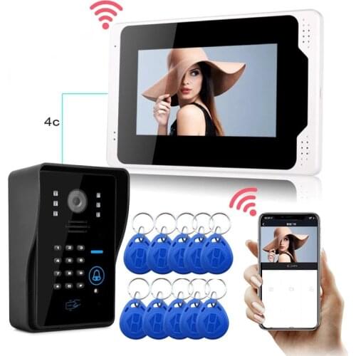 Rainproof Camera Visual Intercom Two-way Audio Remote Unlock Video Door Phone Smart Video Intercom for Home Apartment Security