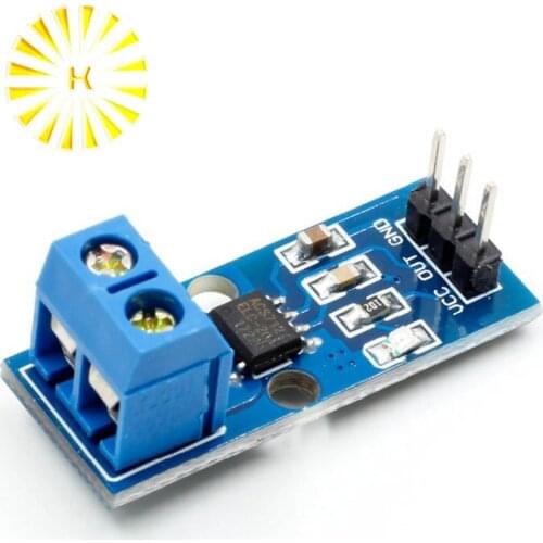 1PCS Hall Current Sensor Module ACS712 module 20A Hall Current Sensor Module for arduino 20A ACS712 Connector