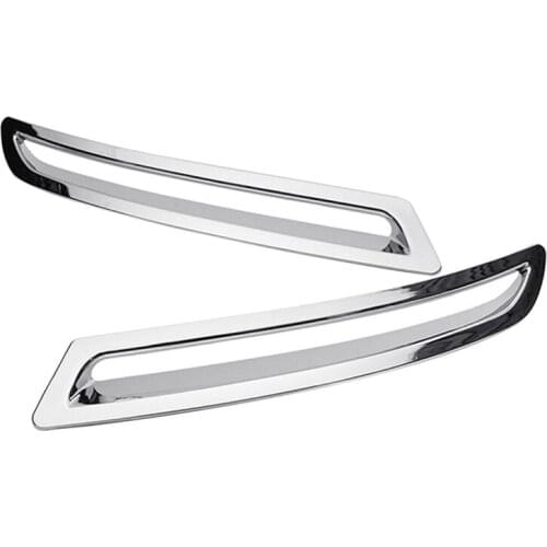 2 Pieces ABS Chrome Rear Fog Light Frame Tail Lamp Cover for Tiguan 2010-2013