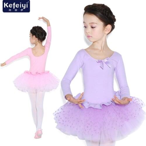 2017 new Children Lycra dance Dress Girl Ballet Dress Fitness Gymnastics Clothing Wear Leotard Costume