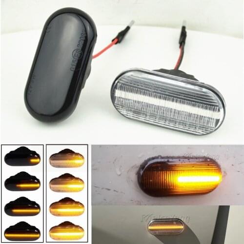 Car Side Marker Light Dynamic LED Turn Signal Light For Nissan Tiida C11 Note E11 NE11 Micra K12 NP300 Navara D40 Qashqai J10