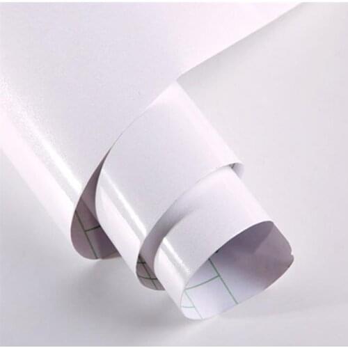 White Pearl Light Self Adhesive Wall Sticker Peel and Stick Wall Paper Home Kitchen Decoration