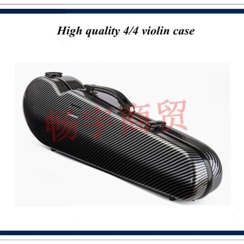 High quality Professional violin case 4/4 FRP carbon fiber black Fashion style violin parts violin accessories 016