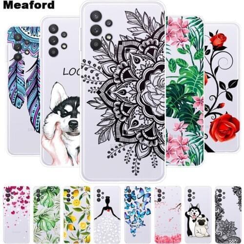 For Samsung A32 5G Case TPU Silicone Soft Clear Cases for Samsung Galaxy A32 5G Cover Transparent Coque for Samsung A 32 5g Bag