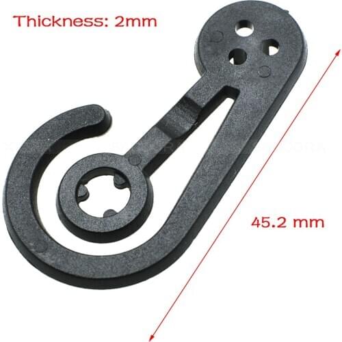 45*24.5mm Black Plastic Sock Hanger Snap Clip for Socks Cap Clothing Pothook Hanger