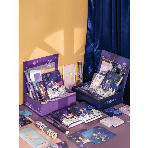 Diary Book DIY Writing Journal Notebook , Illustration book, Cartoon Card Sticker, Exquisite gift box for Kid Girl Best Gift