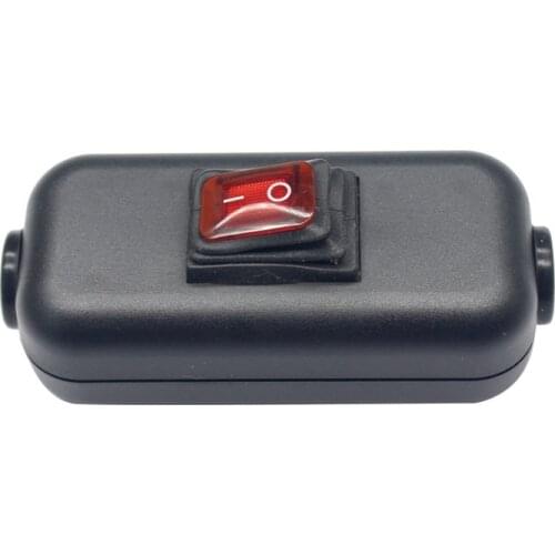 2pcs 250V 10A 3P led light on off bedroom linline waterproof cord switches for Siber