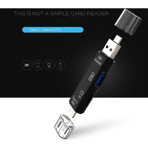 Kebidu All In 1 USB 3.1 Card Reader High Speed SD TF Micro SD Card Reader Type C USB C Micro USB Memory OTG Card Reader
